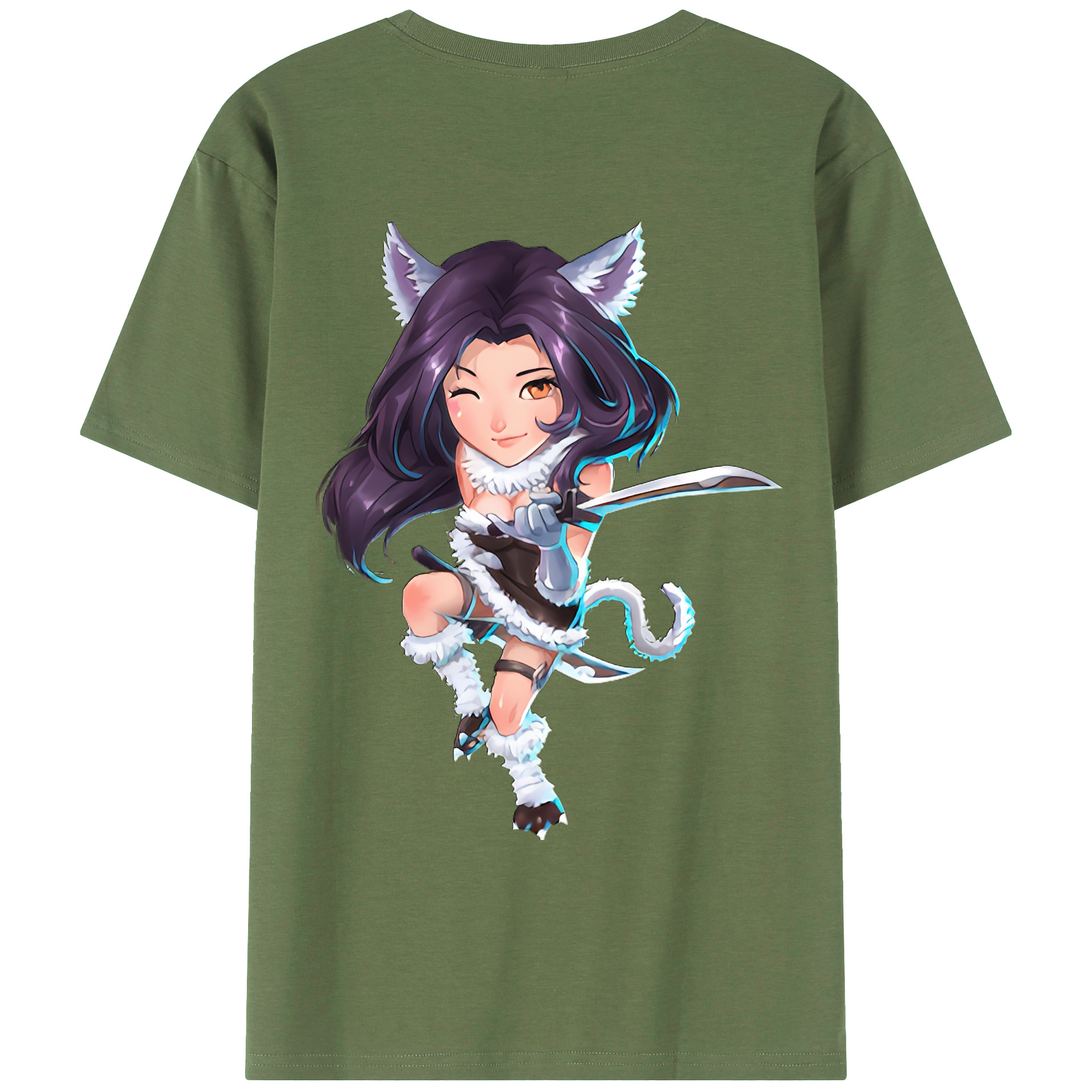 （画像用） リーグ・オブ・レジェンド League of Legends LOL 綿100％ メンズ半袖Tシャツ（バックプリント） 通気性